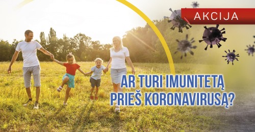 Akcija COVID-19 IgG antikūnų tyrimui Akcija COVID-19 IgG antikūnų tyrimui